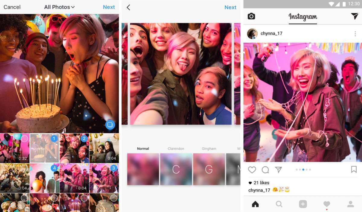 Instagram grid