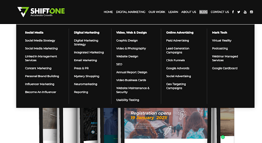 mega flyout website menu example mega flyout website menu example