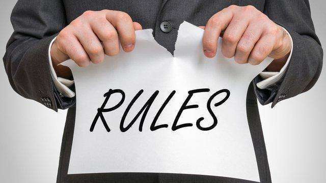 Breaking rules of web design