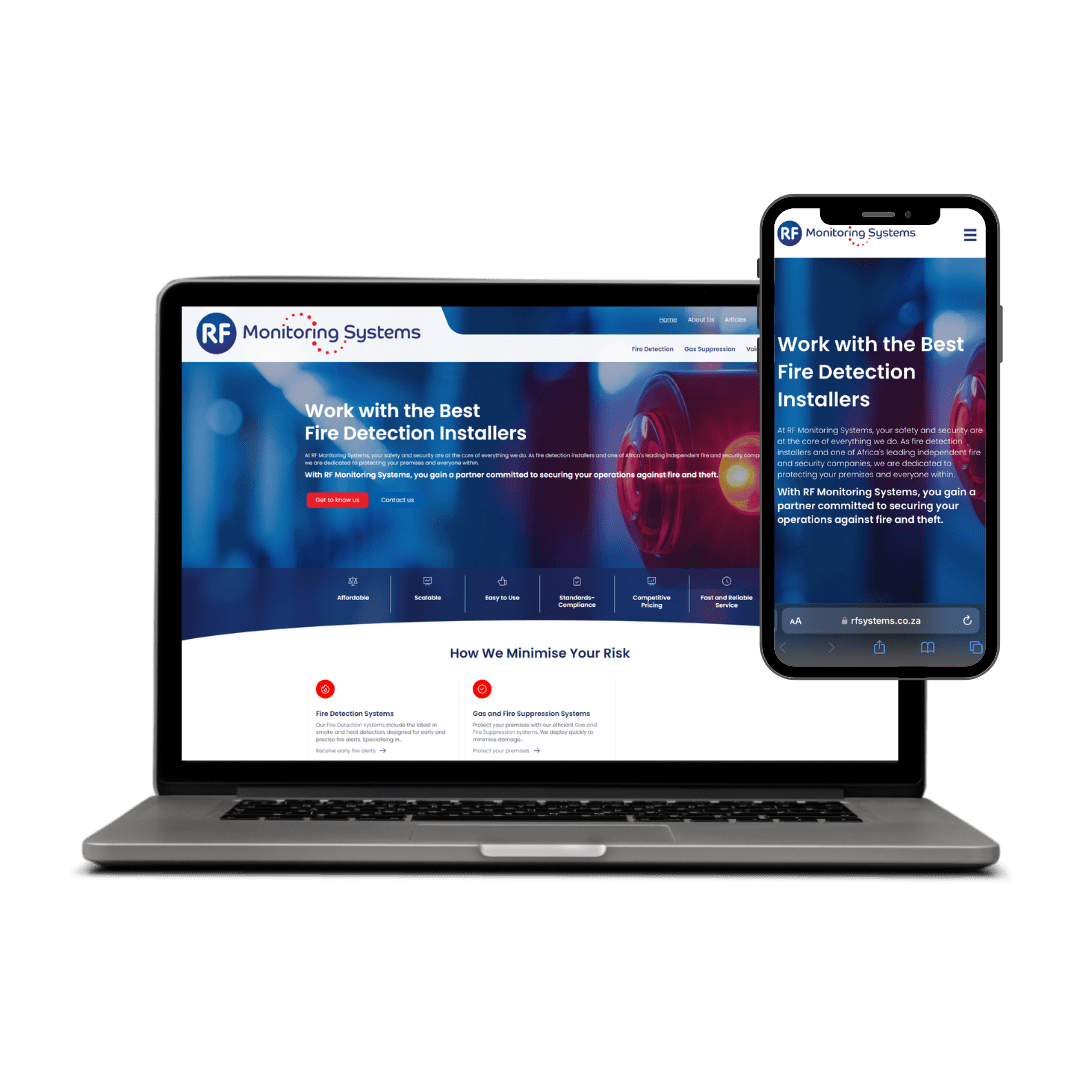 RFS Website Mock Up website design